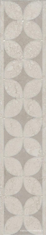 Бордюр Туф бежевый светлый глянцевый |30х5,7