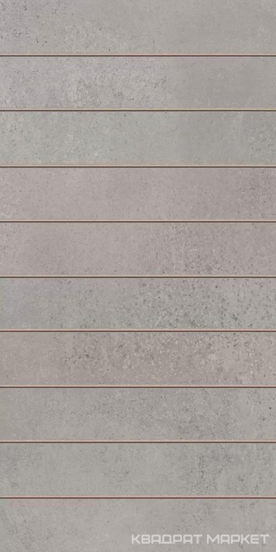 Декор чипсет Мирабо серый матовый обрезной 30x60