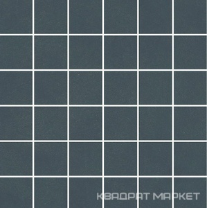 Декор Про Чементо мозаичный синий тёмный матовый 30x30