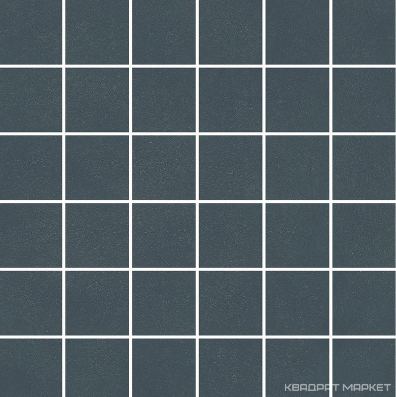 Декор Про Чементо мозаичный синий тёмный матовый 30x30