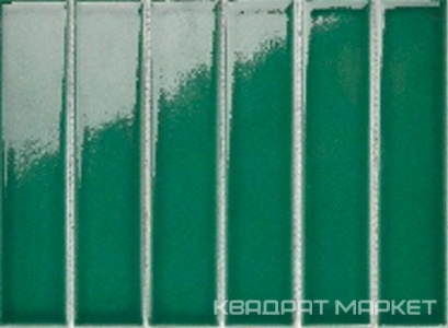 Mosaic 4.5x19.5 Y45P338 Зеленая глянцевая 28.8x19.5
