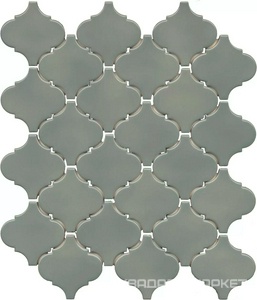 Арабески Марокко зелёный глянцевый 26x30x0,7