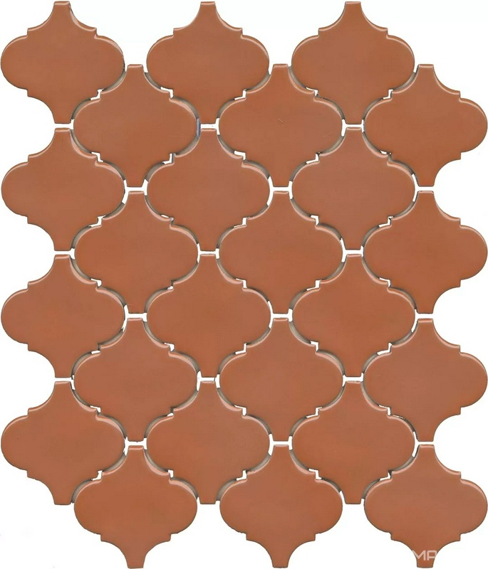 Арабески Марокко коричневый глянцевый 26x30x0,7