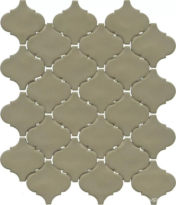 Арабески Марокко зелёный матовый 26x30x0,7