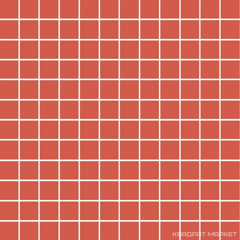 Темари красный матовый 29,8x29,8x0,35