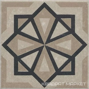 Декор Касабланка серый светлый матовый 9,8x9,8x0,7