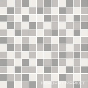 Декор Темари мозаичный микс серый матовый 29,8x29,8x0,35