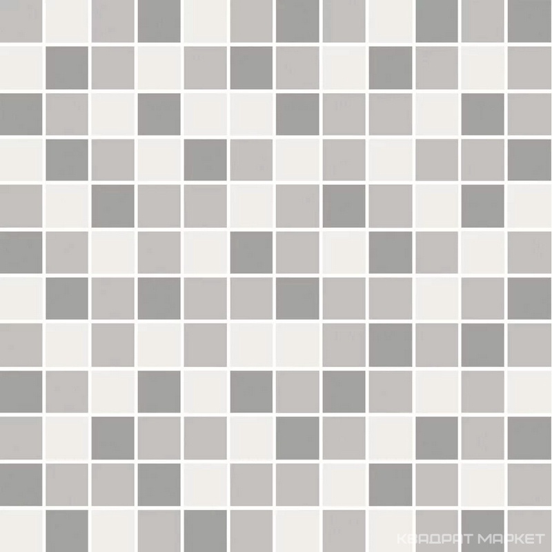 Декор Темари мозаичный микс серый матовый 29,8x29,8x0,35