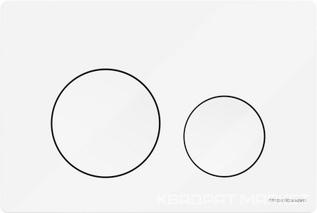 Кнопка смыва для инсталляции Balance, цвет белый глянец